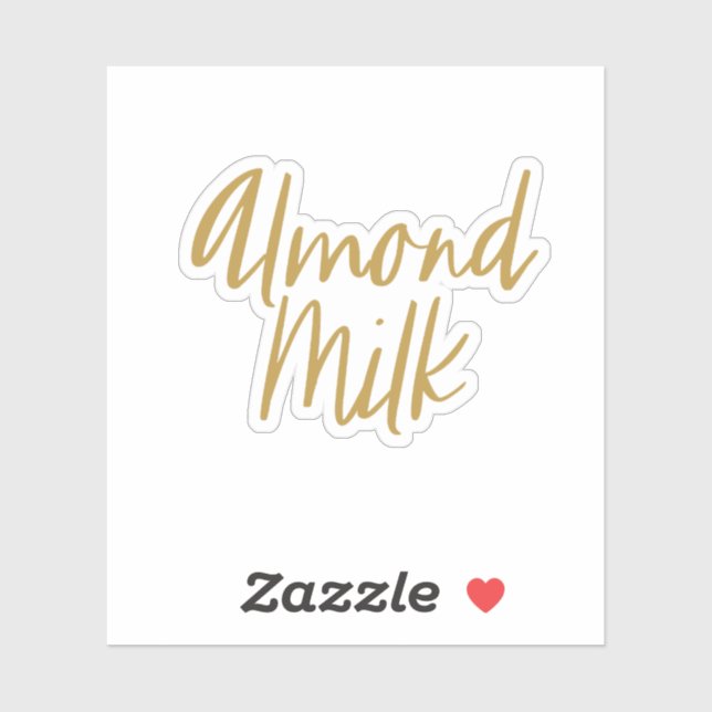Almond Milk Storage Sticker (Sheet)