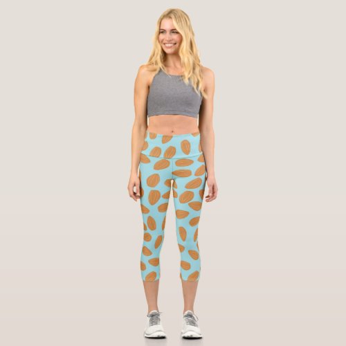 Almond Pattern Capri Leggings