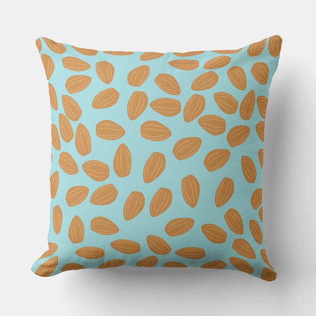 Almond Pattern Throw Pillow (Front)