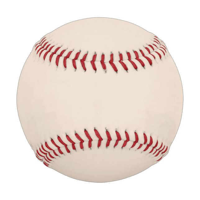Almond solid color baseball (Front)