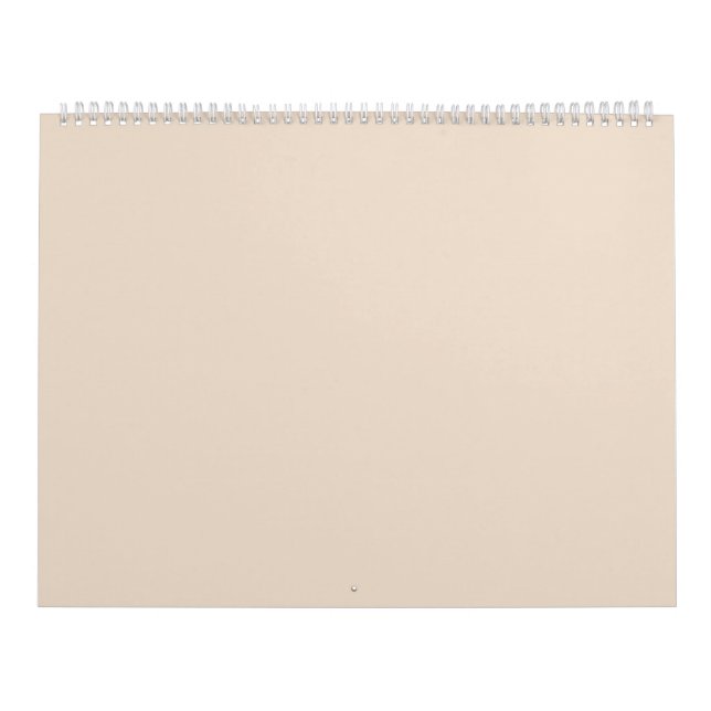 Almond solid color calendar (Cover)