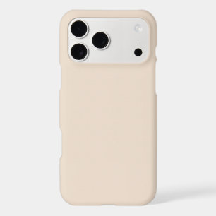 Almond solid color iPhone 17 pro max case