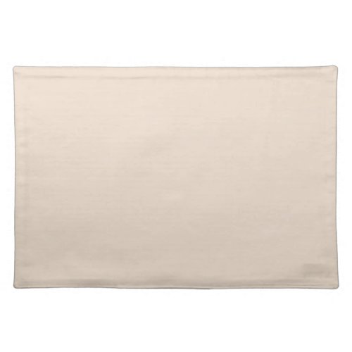 Almond solid color cloth placemat