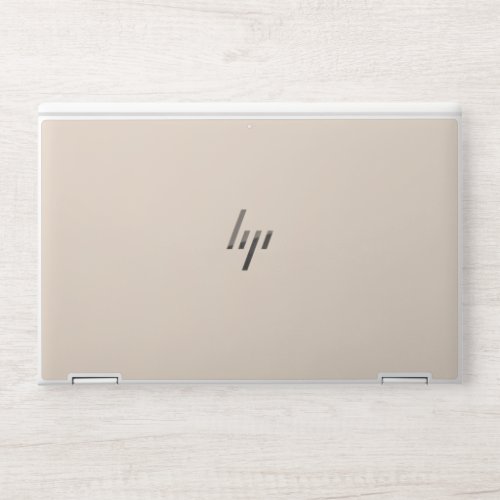 Almond solid color HP laptop skin