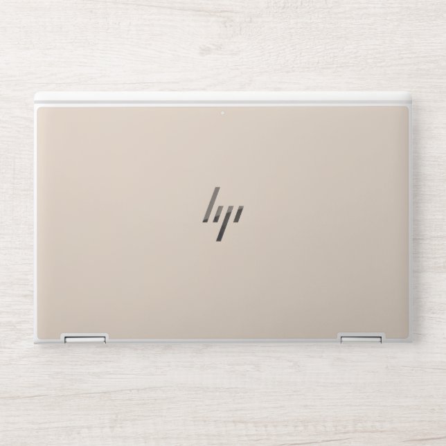 Almond (solid color) HP laptop skin (Front)