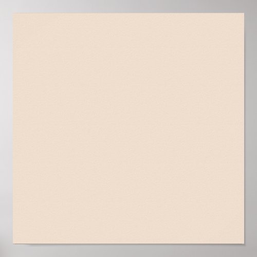Almond solid color poster