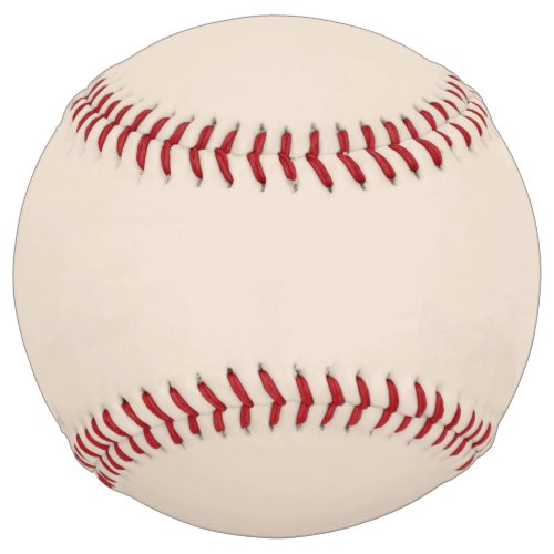 Almond solid color softball