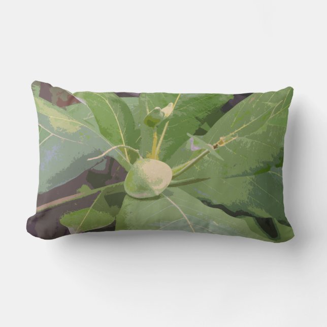 Almond Tree Closeup Lumbar Pillow (Front)