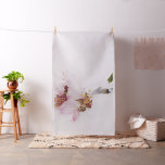 Almond tree flowers covered by snow fabric