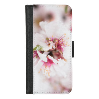 Almond tree flowers covered by snow iPhone 8/7 wallet case