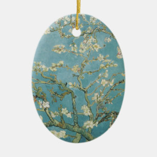 Almond tree in blossom by Vincent Van Gogh Ceramic Ornament