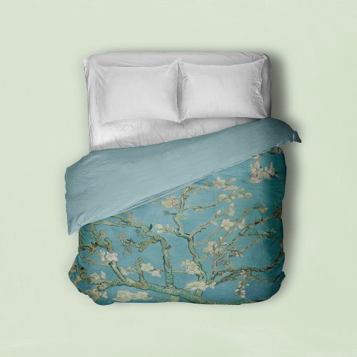 Almond tree in blossom by Vincent Van Gogh Duvet Cover