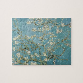 Almond Tree In Blossom By Vincent Van Gogh Jigsaw Puzzle by Zazilicious at Zazzle