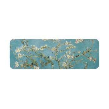 Almond Tree In Blossom By Vincent Van Gogh Label by Zazilicious at Zazzle