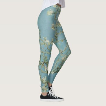 Almond Tree In Blossom By Vincent Van Gogh Leggings by Zazilicious at Zazzle