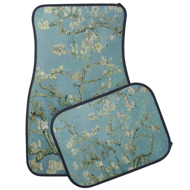 Almond tree in blossom Vincent Van Gogh Car Mat (Set)