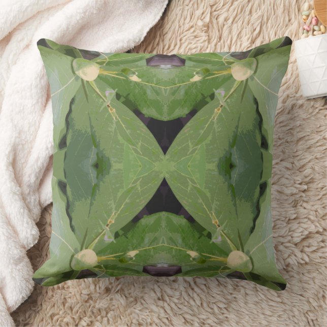 Almond Tree Pattern Throw Pillow (Blanket)