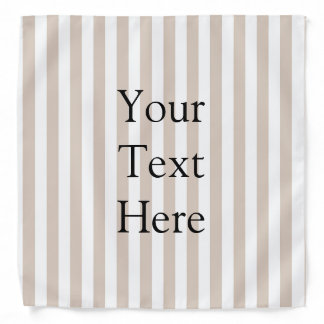 Almond & White Stripes Bandana