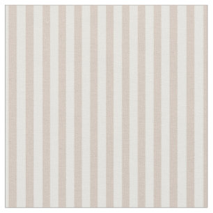 Almond & White Stripes Fabric
