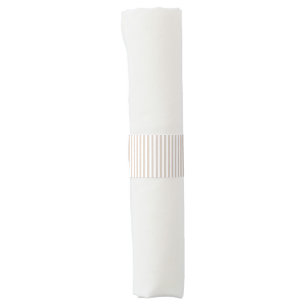 Almond & White Stripes Napkin Bands