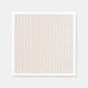 Almond & White Stripes Napkins