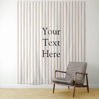 Almond & White Stripes Tapestry