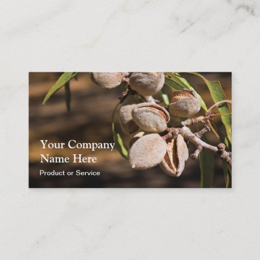 Customizable Almonds business card