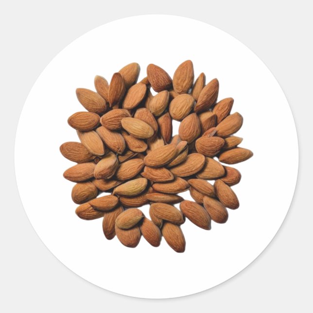 Almonds Classic Round Sticker (Front)
