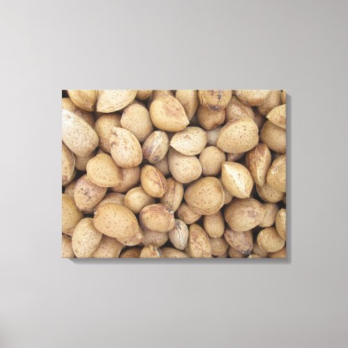 Almonds Fall Autumn Patterns Canvas Print