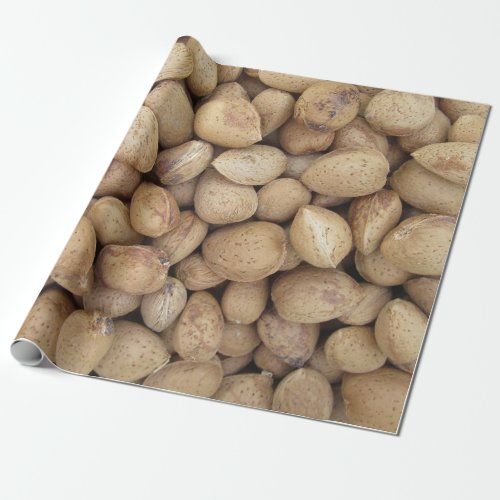 Almonds Fall Autumn Patterns Wrapping Paper