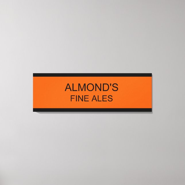 Almond's Fine Ales Canvas Print (Front)