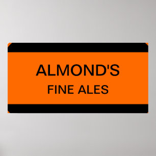 Almond's Fine Ales Sign