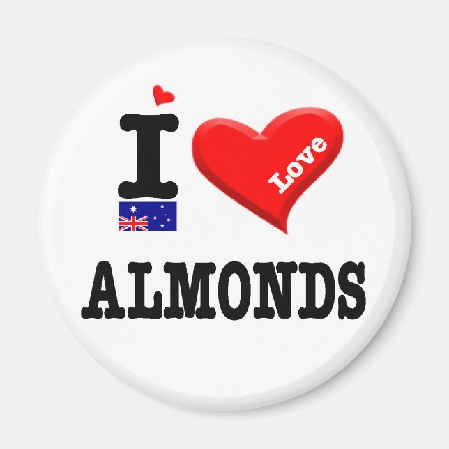 ALMONDS - I Love Magnet (Front)
