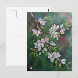 Almonds on an Autumn Branch Painting by Alfred Fox Postcard