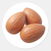 Almonds Plastic 3D – Glossy Round Label