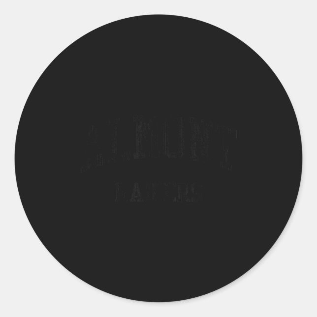 Almont High School Hs Mi Classic Round Sticker (Front)