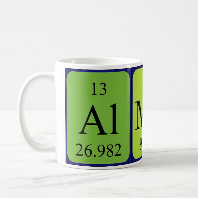 Álmos periodic table name mug (Left)