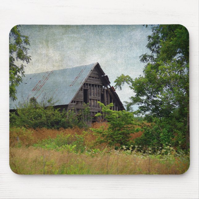 Almost Forgotten, Abandoned Barn Mouse Pad (Front)
