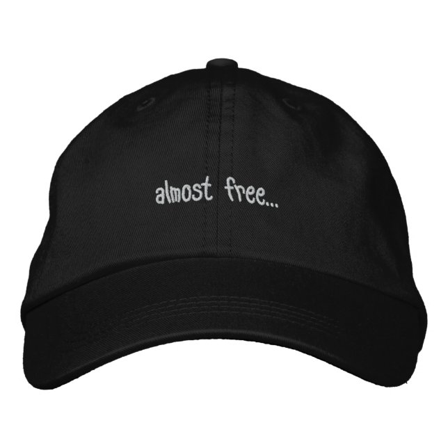 almost free... embroidered baseball hat (Front)