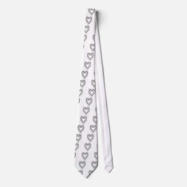 Almost Full Heart Neck Tie (Front)