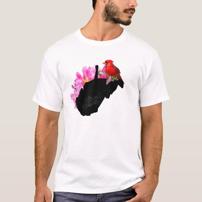 Almost Heaven West Virginia Cardinal Wv T-Shirt (Front)