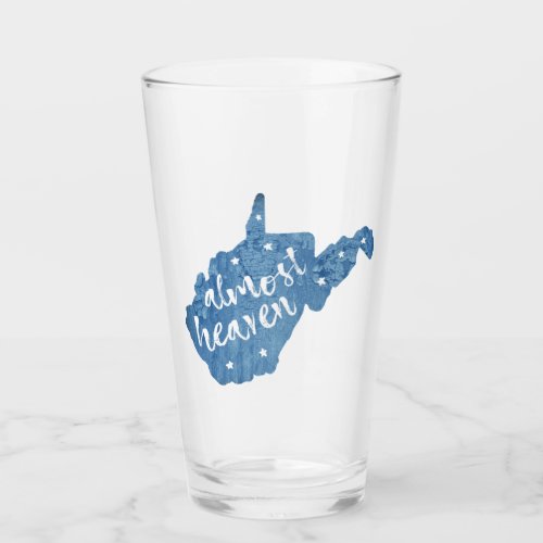 Almost Heaven West Virginia Glass
