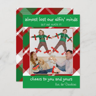 "Almost Lost Elfin' Minds" Funny Christmas Card