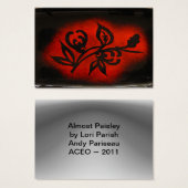 Almost Paisley ~ ATC (Front & Back)