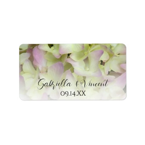 Almost Pink Hydrangea Wedding Favor Tags