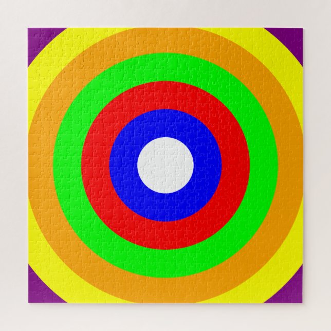 Almost Rainbow Rings Difficult Jigsaw Puzzle (Vertical)