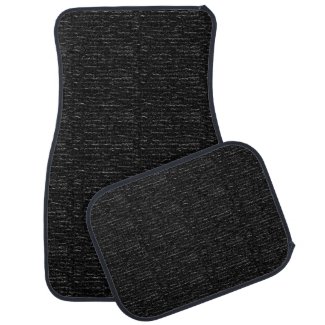 Almost Solid Black Textured Design Car Mats Floor Mat