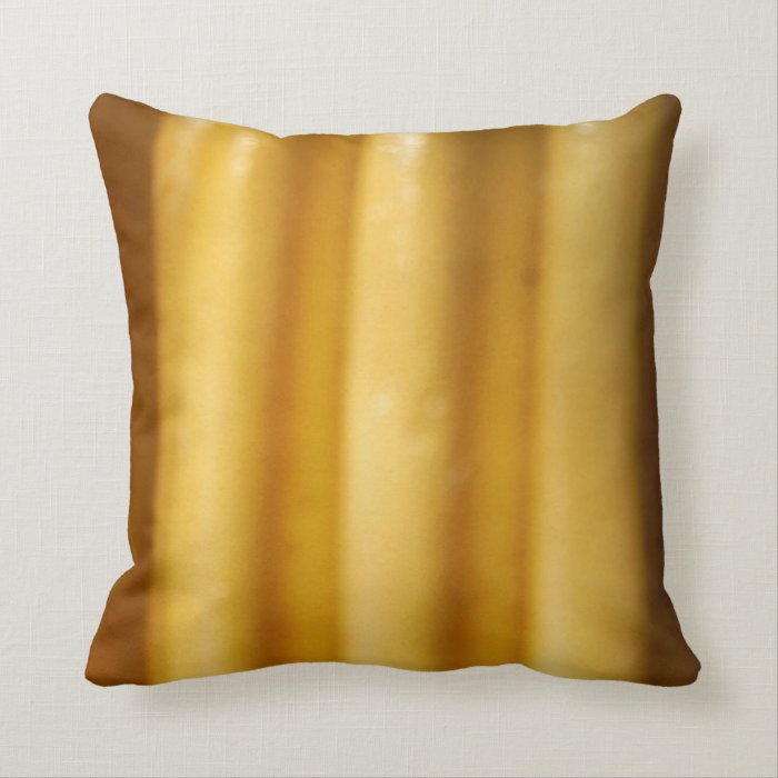 almost solid yellow strip pot pillow