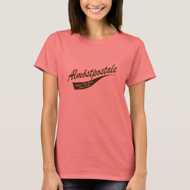 Almostpostale - Almost Postal Ladies Ringer T-Shirt (Front)