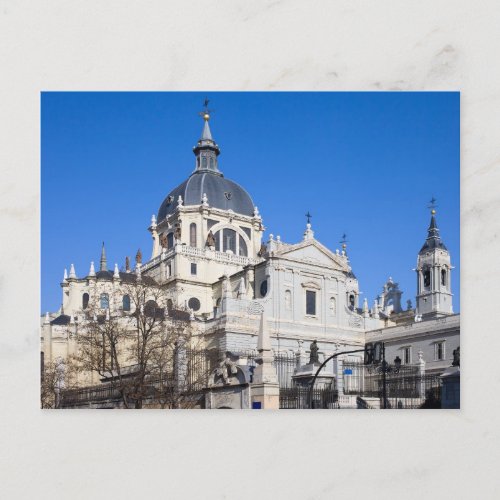 Almudena Cathedral in Madrid Postcard
